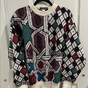 Ciro Citterio Multicolor Geometric Sweater
